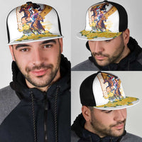 Melbourne Cup Australia Mesh Trucker Cap Horse Racing Horseshoe Mix Yellow Roses - Wonder Print Shop