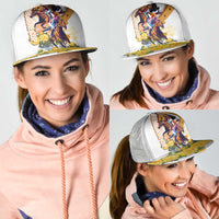 Melbourne Cup Australia Mesh Trucker Cap Horse Racing Horseshoe Mix Yellow Roses - Wonder Print Shop