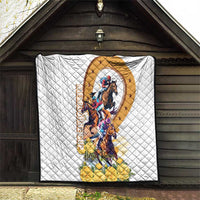Melbourne Cup Australia Quilt Horse Racing Horseshoe Mix Yellow Roses - Wonder Print Shop