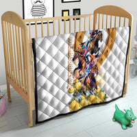 Melbourne Cup Australia Quilt Horse Racing Horseshoe Mix Yellow Roses - Wonder Print Shop