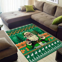 Personalised Ireland Christmas Area Rug Irish Santa Claus Nollaig Shona Duit - Wonder Print Shop