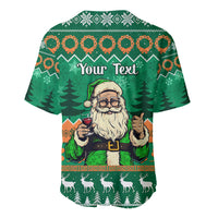 Personalised Ireland Christmas Baseball Jersey Irish Santa Claus Nollaig Shona Duit - Wonder Print Shop