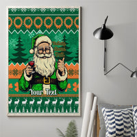 Personalised Ireland Christmas Canvas Wall Art Irish Santa Claus Nollaig Shona Duit - Wonder Print Shop