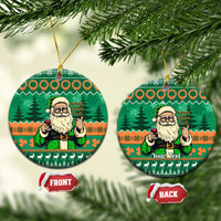 Personalised Ireland Christmas Ceramic Ornament Irish Santa Claus Nollaig Shona Duit - Wonder Print Shop