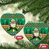 Personalised Ireland Christmas Ceramic Ornament Irish Santa Claus Nollaig Shona Duit - Wonder Print Shop