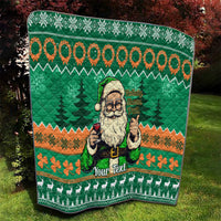 Personalised Ireland Christmas Quilt Irish Santa Claus Nollaig Shona Duit - Wonder Print Shop