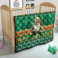 Personalised Ireland Christmas Quilt Irish Santa Claus Nollaig Shona Duit - Wonder Print Shop