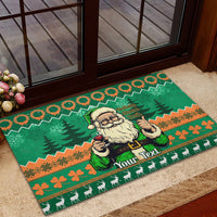 Personalised Ireland Christmas Rubber Doormat Irish Santa Claus Nollaig Shona Duit - Wonder Print Shop
