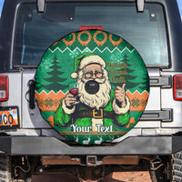 Personalised Ireland Christmas Spare Tire Cover Irish Santa Claus Nollaig Shona Duit - Wonder Print Shop