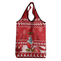 Personalised Lithuania Christmas Grocery Bag Linksmu Kaledu