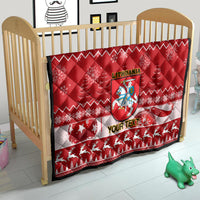 Personalised Lithuania Christmas Quilt Linksmu Kaledu - Wonder Print Shop