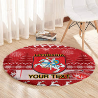 personalised-lithuania-christmas-round-carpet-linksmu-kaledu