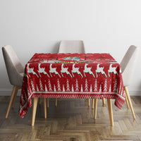 Personalised Lithuania Christmas Tablecloth Linksmu Kaledu - Wonder Print Shop