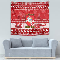Personalised Lithuania Christmas Tapestry Linksmu Kaledu - Wonder Print Shop