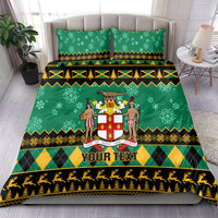 Personalised Jamaica Christmas Bedding Set Jamaican Coat Of Arms Xmas Vibes - Wonder Print Shop