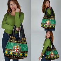Personalised Jamaica Christmas Grocery Bag Jamaican Coat Of Arms Xmas Vibes