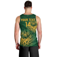 Custom South Africa Cricket Men Tank Top Go Champions Proteas - Wonder Print Shop