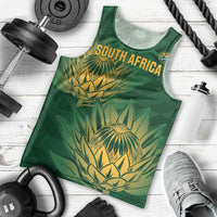 Custom South Africa Cricket Men Tank Top Go Champions Proteas - Wonder Print Shop