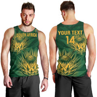 Custom South Africa Cricket Men Tank Top Go Champions Proteas - Wonder Print Shop