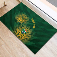 Custom South Africa Cricket Rubber Doormat Go Champions Proteas - Wonder Print Shop