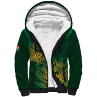 Custom South Africa Cricket Sherpa Hoodie Go Champions Proteas - Wonder Print Shop