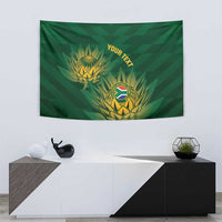 Custom South Africa Cricket Tapestry Go Champions Proteas - Wonder Print Shop