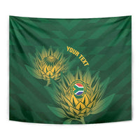 Custom South Africa Cricket Tapestry Go Champions Proteas - Wonder Print Shop