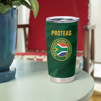 Custom South Africa Cricket Tumbler Cup Go Champions Proteas - Wonder Print Shop