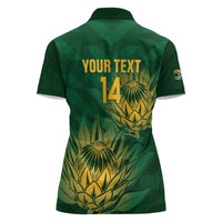 Custom South Africa Cricket Women Polo Shirt Go Champions Proteas - Wonder Print Shop
