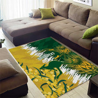 Custom Australia And South Africa Cricket Area Rug Aussies Proteas Together - Wonder Print Shop