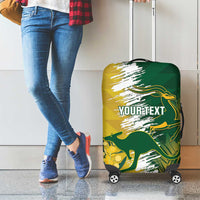 Custom Australia And South Africa Cricket Luggage Cover Aussies Proteas Together - Wonder Print Shop