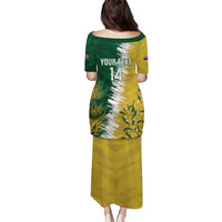 Custom Australia And South Africa Cricket Puletasi Aussies Proteas Together - Wonder Print Shop