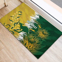Custom Australia And South Africa Cricket Rubber Doormat Aussies Proteas Together - Wonder Print Shop