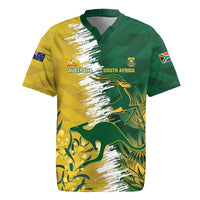 Custom Australia And South Africa Cricket Rugby Jersey Aussies Proteas Together - Wonder Print Shop