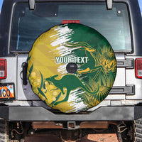 Custom Australia And South Africa Cricket Spare Tire Cover Aussies Proteas Together - Wonder Print Shop