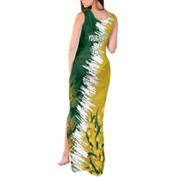 Custom Australia And South Africa Cricket Tank Maxi Dress Aussies Proteas Together - Wonder Print Shop