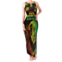 Jamaica Legend Bob Day Family Matching Tank Maxi Dress and Hawaiian Shirt One Love Jamaican Reggae African Pattern - Wonder Print Shop
