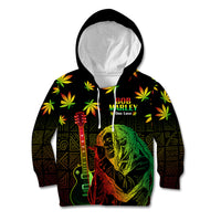 Jamaica Legend Bob Day Kid Hoodie One Love Jamaican Reggae African Pattern - Wonder Print Shop