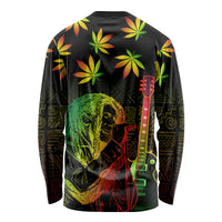 Jamaica Legend Bob Day Long Sleeve Shirt One Love Jamaican Reggae African Pattern - Wonder Print Shop