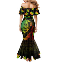 Jamaica Legend Bob Day Mermaid Dress One Love Jamaican Reggae African Pattern - Wonder Print Shop