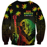 Jamaica Legend Bob Day Sweatshirt One Love Jamaican Reggae African Pattern - Wonder Print Shop