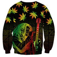 Jamaica Legend Bob Day Sweatshirt One Love Jamaican Reggae African Pattern - Wonder Print Shop