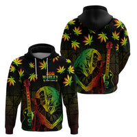 Jamaica Legend Bob Day Zip Hoodie One Love Jamaican Reggae African Pattern - Wonder Print Shop