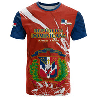 Dominican Republic Independence Day T Shirt Coat Of Arms With Bayahibe Rose - Wonder Print Shop