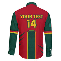 Custom Cameroon Football Family Matching Long Sleeve Bodycon Dress and Hawaiian Shirt 2024 African Nations Go Champions Lion Style - Wonder Print Shop