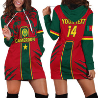 Custom Cameroon Football Hoodie Dress 2024 African Nations Go Champions Lion Style - Wonder Print Shop