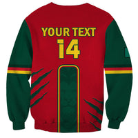 Custom Cameroon Football Sweatshirt 2024 African Nations Go Champions Lion Style - Wonder Print Shop