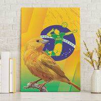 Brasil Volleyball Canvas Wall Art Go Champions Canario-da-terra