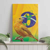 Brasil Volleyball Canvas Wall Art Go Champions Canario-da-terra