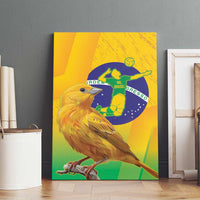 Brasil Volleyball Canvas Wall Art Go Champions Canario-da-terra
